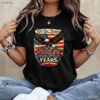 250th Anniversary USA Patriotic Eagle Valentine T-Shirt Ice Fishing Apparel