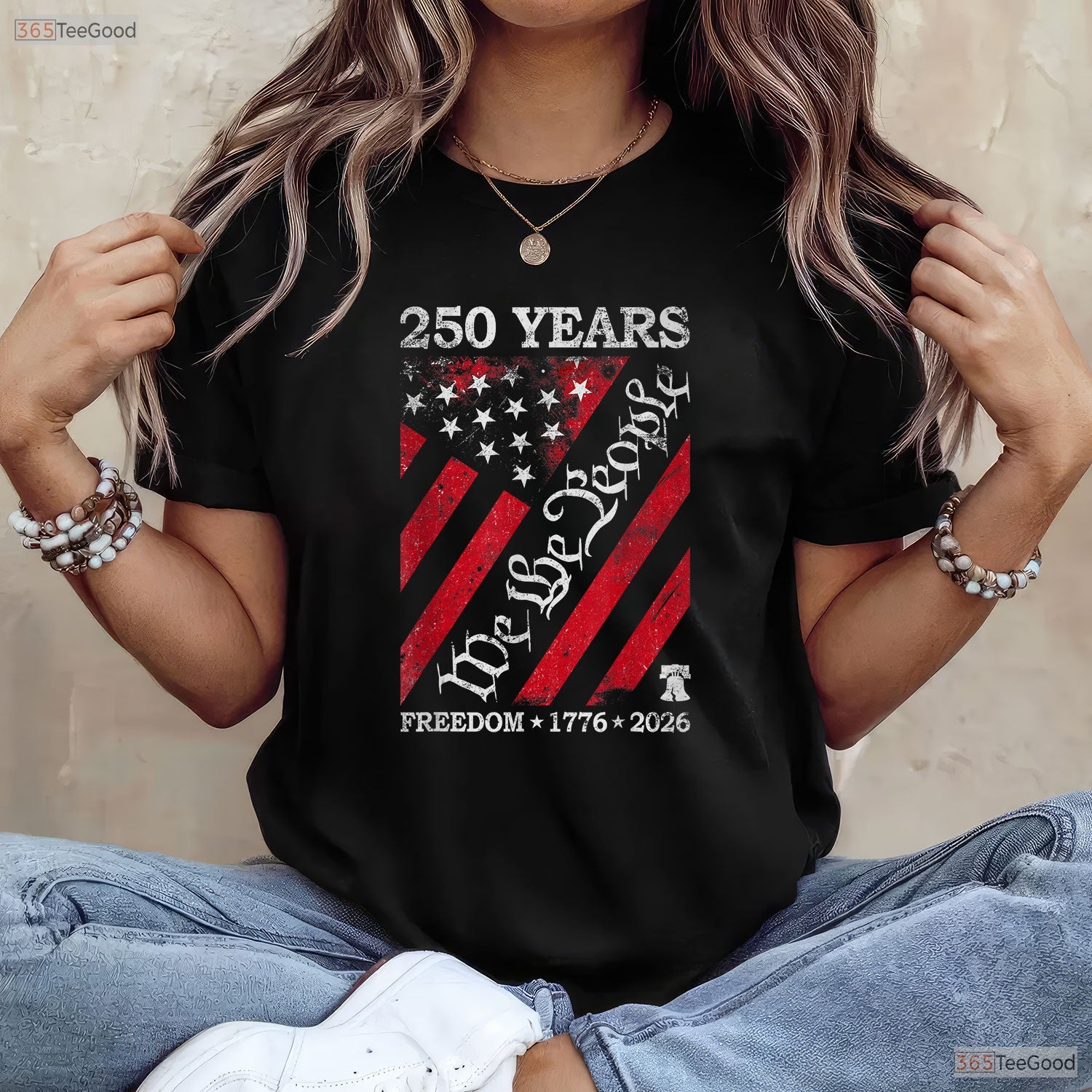 250th Anniversary USA Vintage Valentine T-Shirt- Fly Fishing Gear For Men