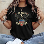 250 Years America Independence Valentine T-Shirt- Deep Sea Fishing Shirts