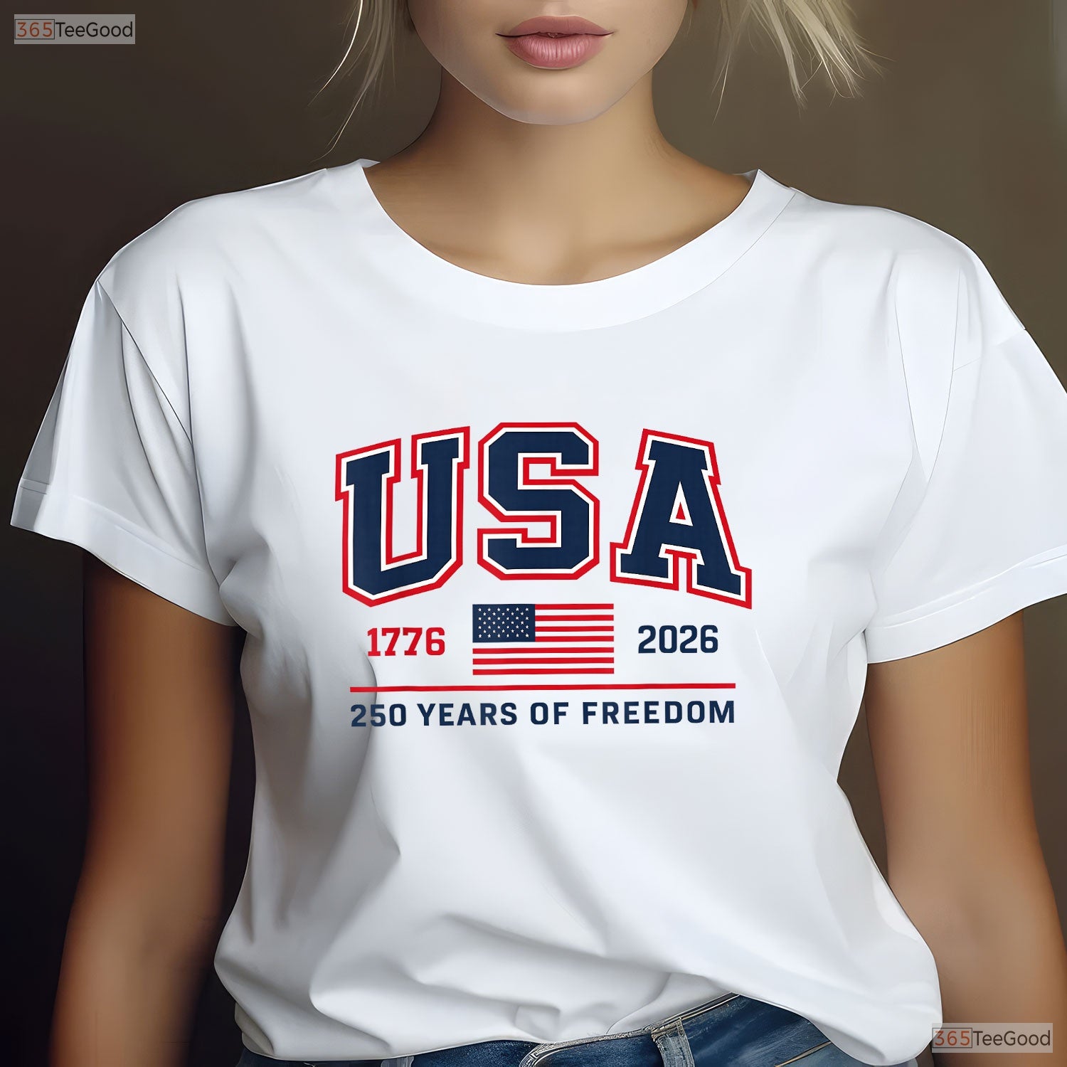 American 250 Years USA Patriotic Valentine T-Shirt Walleye Fishing Gear Men