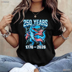 250th Anniversary USA 4th of July Valentine T-Shirt Offshore Fishing Apparel