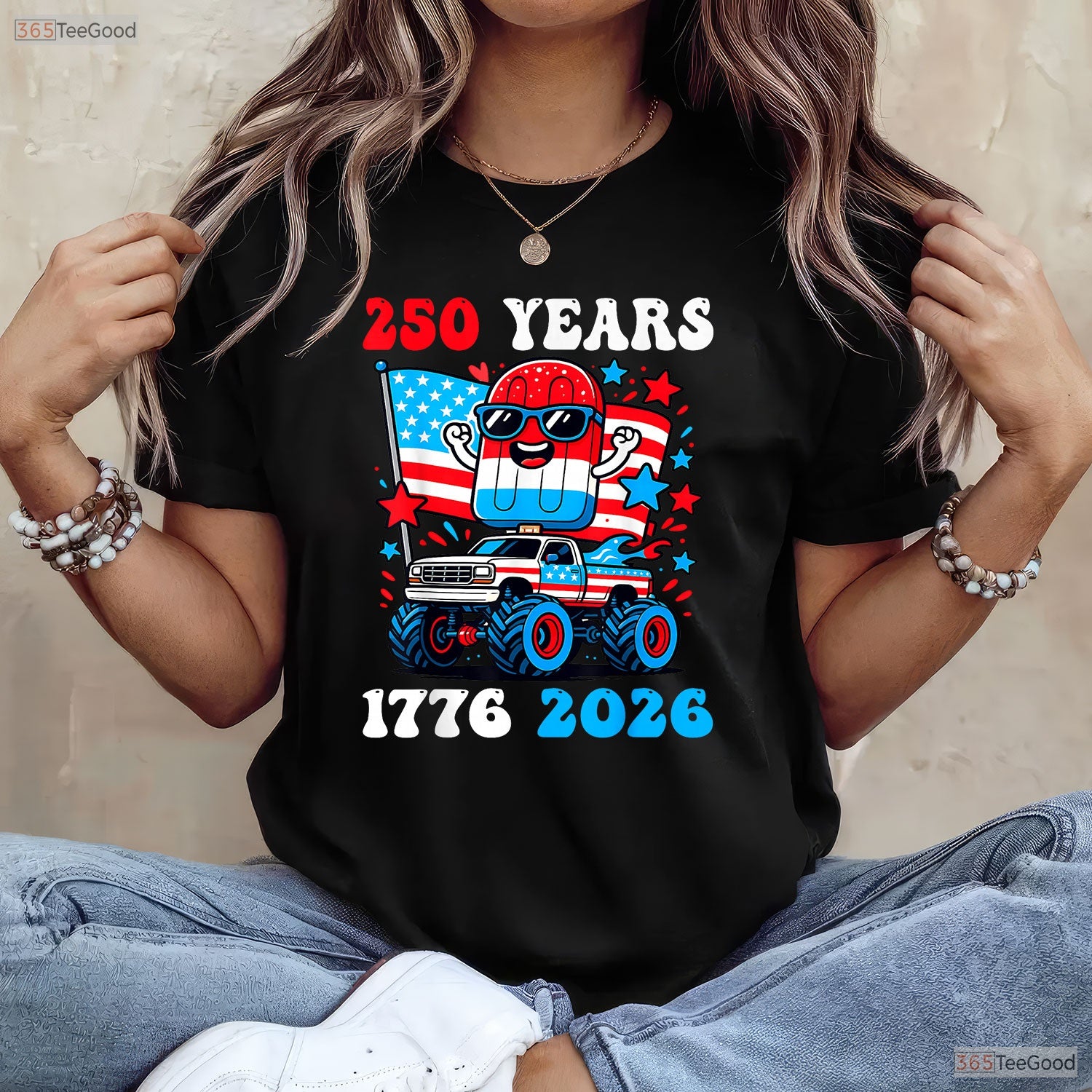 Kids 250th Anniversary USA 4th of July Valentine T-Shirt Inshore Fishing Clothing