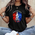 250th Anniversary USA Patriotic Valentine T-Shirt Carp Fishing Tackle Men