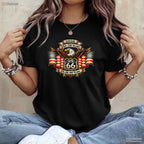 USA 250 Highway 66 Mother Road Eagle Valentine T-Shirt Lake Fishing Gear For Men