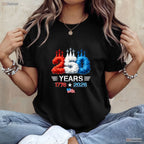 250 Years American 250th USA Flag Valentine Shirt Kayak Fishing Shirts Men
