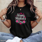 Happy Mothers Day Shirt For Women Best Mom And Grandma Graphic T-Shirt Gift