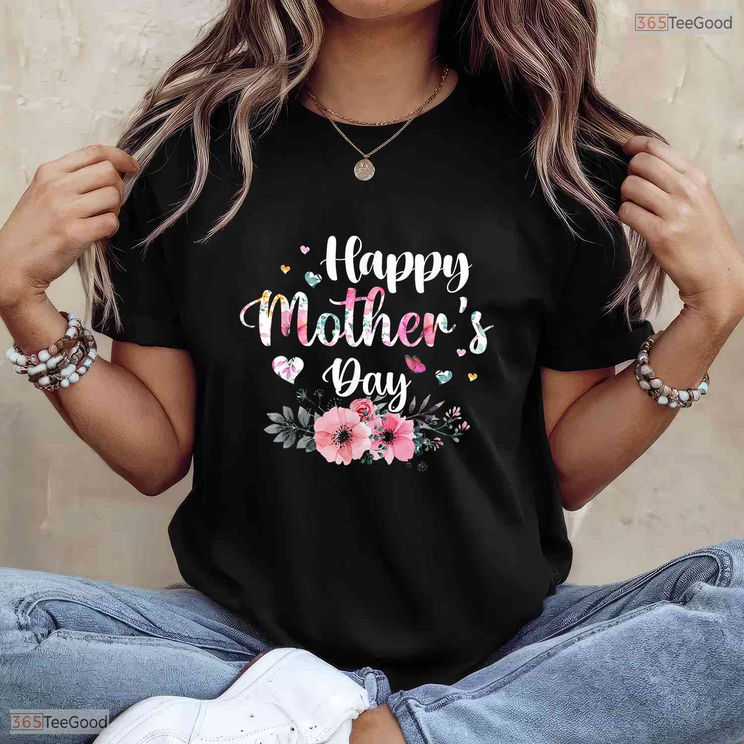 Cute Floral Mom Grandma Happy Mothers Day 2026 Shirt Best Gift T-Shirt For Her