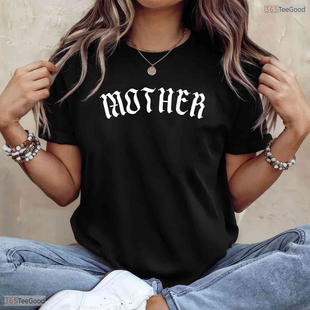 Vintage Gothic Mother Shirt Spooky Mom T-Shirt Alternative Mothers Day Gift