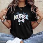 Mother Baby Nurse Team Coquette Blue Stethoscope Mothers Day T-Shirt Gift Idea