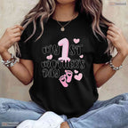 My First Mothers Day Funny Graphic Best Gift Idea For 1st Mom Womens T-Shirt