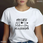 First Mothers Day Grandma New Grandma Gift T-Shirt For Mothers Day Present
