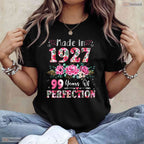 Made In 1927 Vintage Style Women 99th Birthday Mothers Day T-Shirt Gift Idea