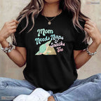 Galactic Mom Needs Naps Shirt Cool Space Theme Mothers Day T-Shirt For Women