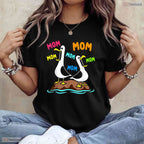 Funny Mama Seagull Mothers Day Humor T-Shirt Best Animal Lover Mom Gift Idea