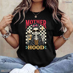 Tired Mom Life Skeleton Funny Motherhood Spooky Mothers Day T-Shirt For Her