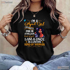 April Girl T-Shirt For Black Women - Melanin Queen Birthday Tee - Afro American Shirt