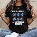 Types Of Baseball Pitches Life Choices T-Shirt Pitcher Player Knowledge Gift
