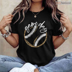 Game Day Baseball Life Softball Life T-Shirt For Mom Women Fan Supporter Tee