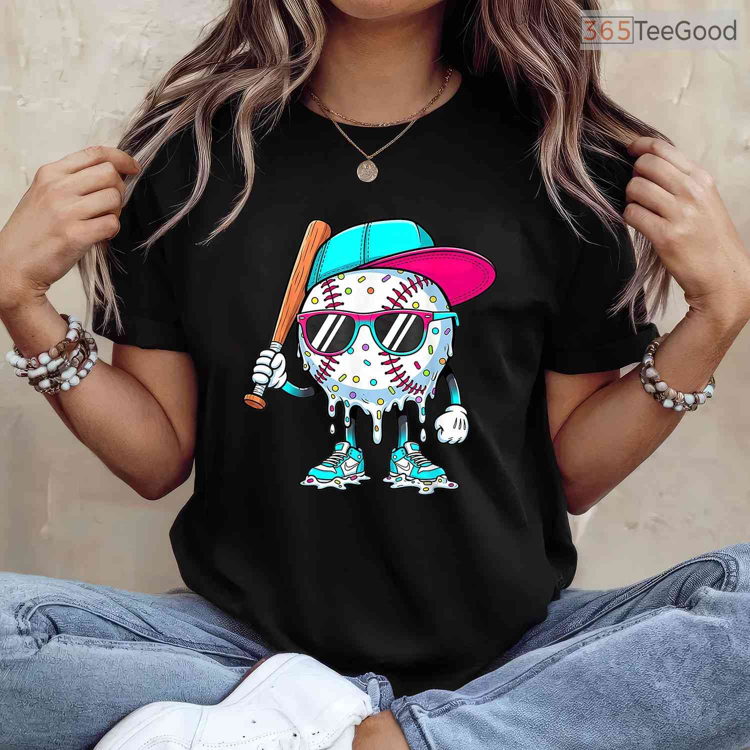 Baseball Life Style 101 Apparel Youth Drip T-Shirt Boys Kid Cool Sports Gift