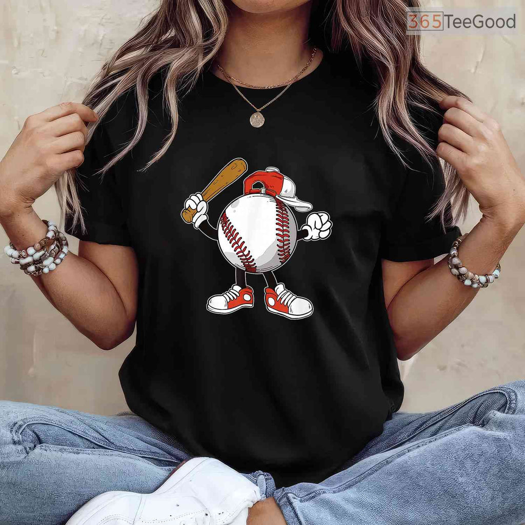 Cool Baseball Boy T-Shirt Youth Player Pitcher Catcher Graphic Sports Apparel