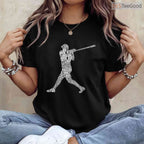 Baseball Player Men Children Boys T-Shirt Cool Sports Graphic Game Day Gift