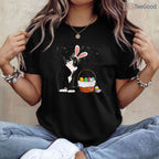 Easter Day Cat Bunny Ears Eggs T-Shirt Funny Men Women Happy Easter Kitty Tee