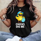 Chicks Dig Me Easter Toddler Boys Men T-Shirt Funny Happy Easter Humor Shirt