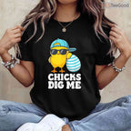 Chicks Dig Me Easter Toddler Boys Men T-Shirt Funny Cool Happy Easter Top Tee