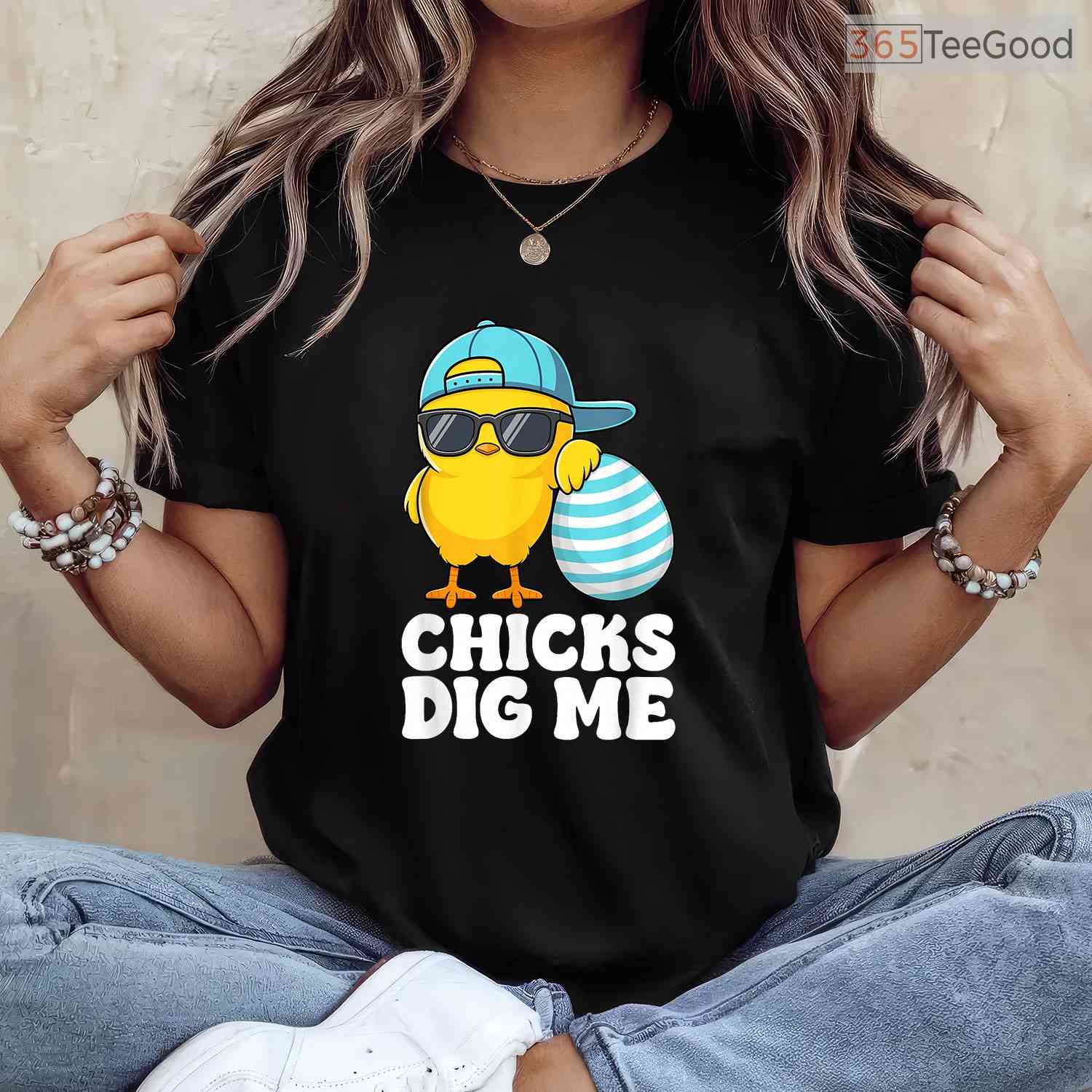 Chicks Dig Me Easter Toddler Boys Men T-Shirt Funny Cool Happy Easter Top Tee