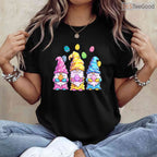 Gnome Easter Shirt Women Easter Outfit T-Shirt Cute Spring Garden Gnome Tee