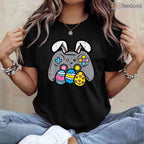 Easter Video Game Bunny Eggs Gaming T-Shirt Gamer Boys Men Teen Kids Gift Tee