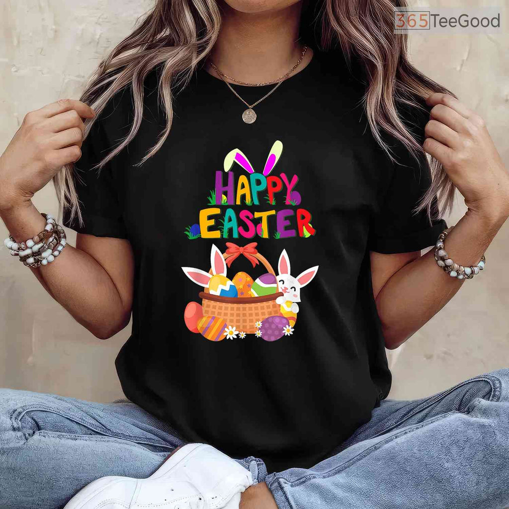 Happy Easter T-Shirt Classic Holiday Men Women Spring Celebration Gift Shirt