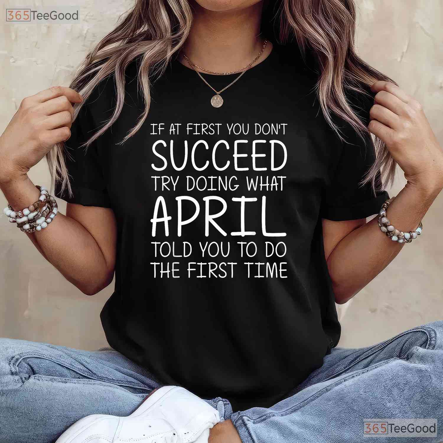 Personalized April Name T-Shirt - Custom Birthday Joke Tee - Funny April Gift For Men
