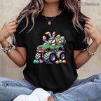 Easter Day Bunny Monster Truck Eggs T-Shirt Cool Rabbit Vehicle Toddler Shirt