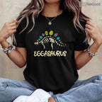Kids Eggasaurus Easter Stegosaurus T-Shirt Dinosaur Boys Toddler Funny Shirt