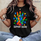Autism Awareness Autism Support Squad T-Shirt April Acceptance Month Crew