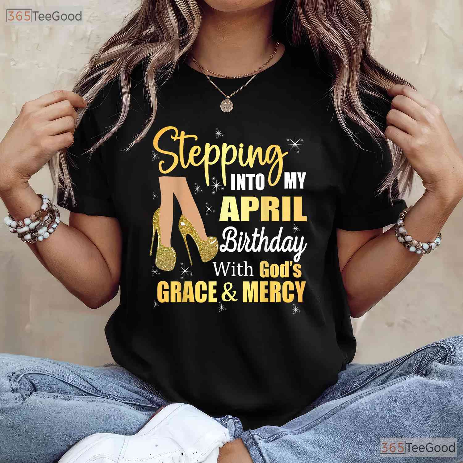 April Birthday Gift For Women T-Shirt - It - s My Birthday Month Tee - V-Neck Options