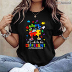 Its OK To Be Different Dabbing Puzzle Autism Shirt April Awareness Kids T-Shirt