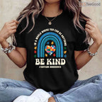Be Kind Autism Awareness Puzzle Heart Rainbow Shirt April Men Women Kids T-Shirt