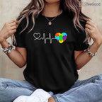 Love Heart Puzzle Acceptance Autism Shirt April Awareness Men Women T-Shirt