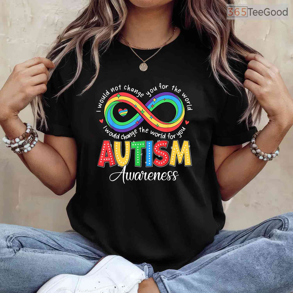 Infinity Symbol Accept Understand Love Autism Shirt April Neurodiversity T-Shirt