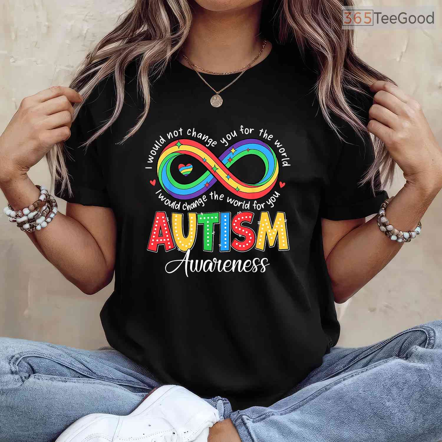 Infinity Symbol Accept Understand Love Autism Shirt April Neurodiversity T-Shirt