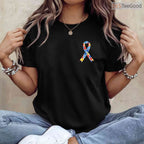 Autism Awareness Puzzle Ribbon Pocket Shirt April Month Support Men T-Shirt
