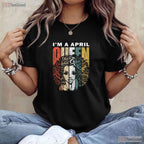 Queens Are Born In April T-Shirt - Taurus Birthday Gift For Girls - Zodiac Shirt