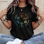 Save Bees Rescue Animals Recycle Plastic Earth Day T-Shirt Eco Activist Nature Tee