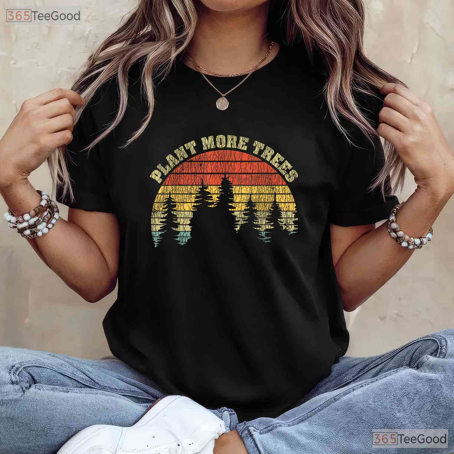 Vintage Plant More Trees Save Our Climate Change Earth Day T-Shirt Nature Lover