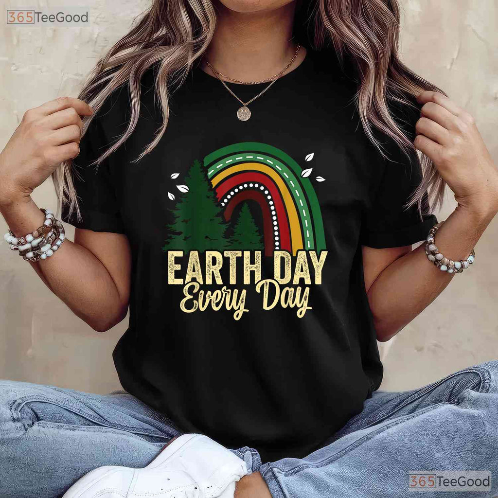 Earth Day Everyday Awareness Planet T-Shirt Animal Men Women Kids Nature Supporter