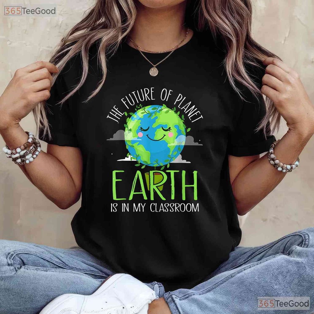 Earth Day Teachers 2026 T-Shirt Funny Classroom Squad Men Women Kids Gift