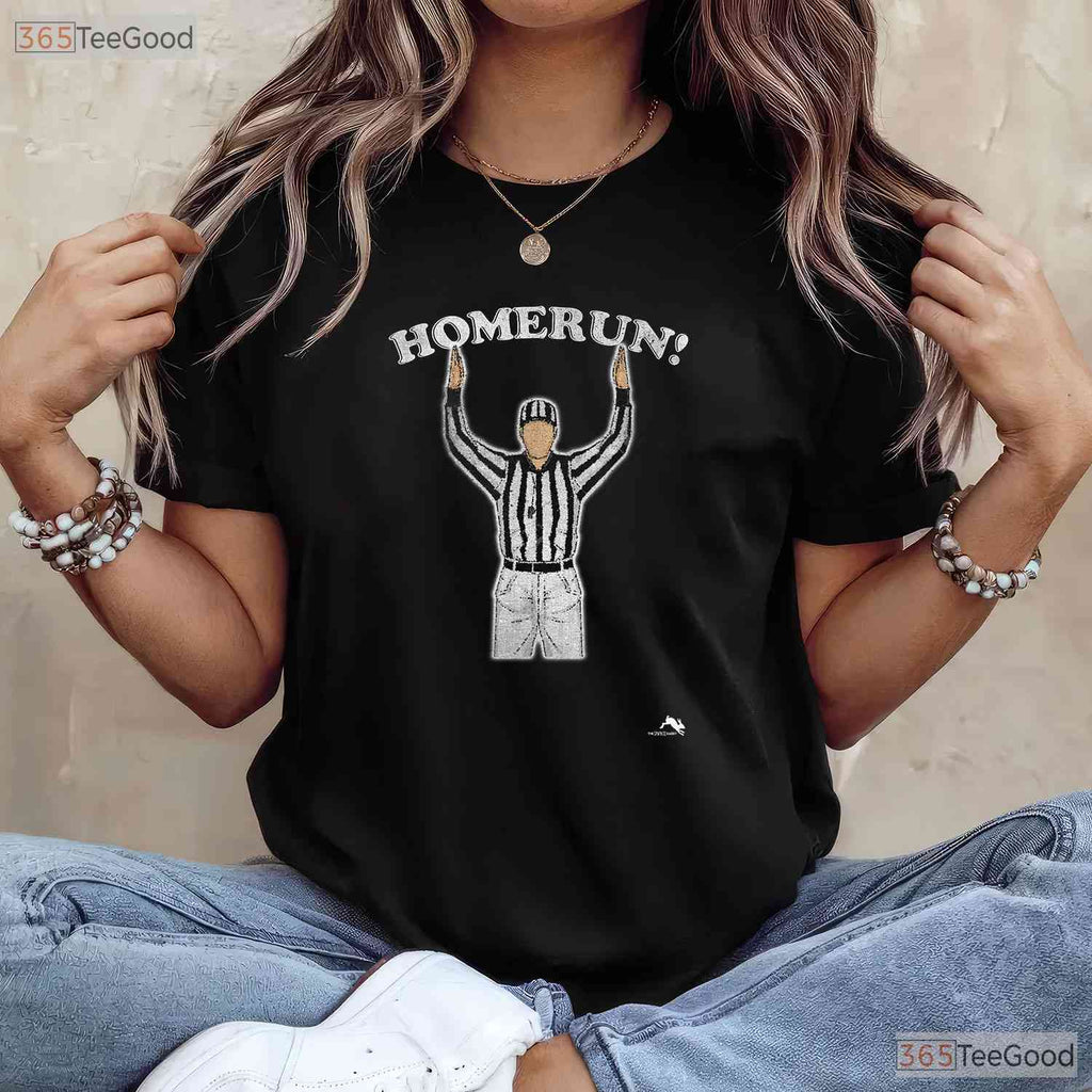 Funny Homerun Baseball Football Mash Up T-Shirt Sports Humor Novelty Apparel