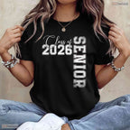 Classic Senior 26 Graduate Class of 2026 Graduation T-Shirt For High School